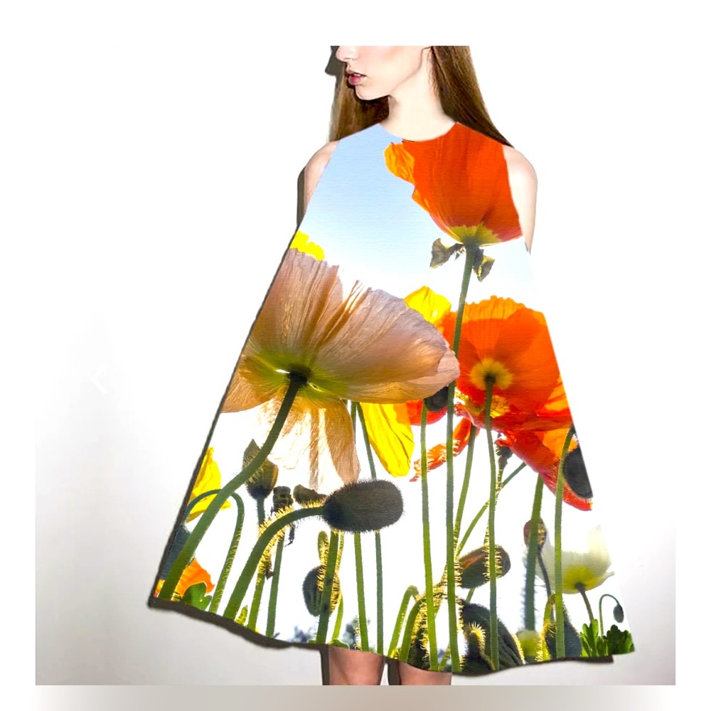 Paper Design House Paper Dress in Poppy Pattern